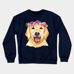 Cute Golden Retriever Adorable for Dog Lovers on Apparel & Accessories Gifts Crewneck Sweatshirt